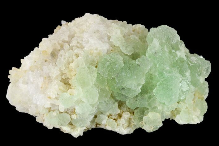 3.5" Fluorite with Manganese Inclusions on Quartz - Arizona